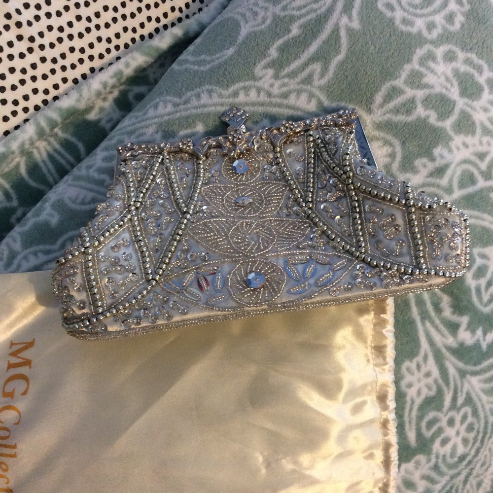 Beaded formal evening bag